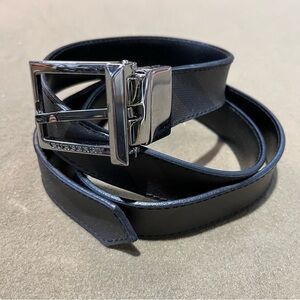 Burberry Brown Black House Check Reversible Leather Belt Mens 42